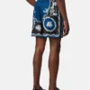 Printed Silk Twill Slim Shorts Printed Silk Twill Slim Shorts