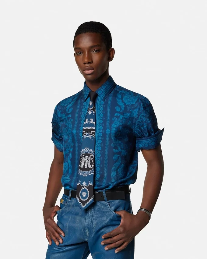 Printed Silk Twill Tie Printed Silk Twill Tie