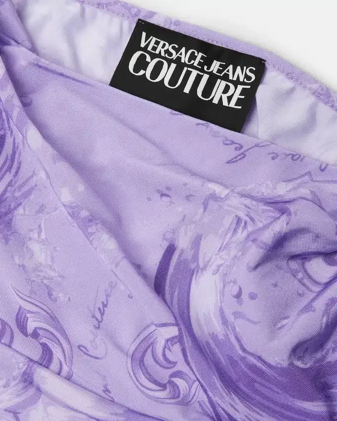 Printed Viscose Draped Top Printed Viscose Draped Top