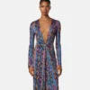 Printed Viscose-Jersey Midi Dress Printed Viscose-Jersey Midi Dress