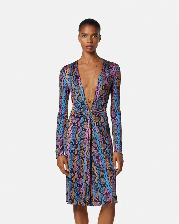 Printed Viscose-Jersey Midi Dress Printed Viscose-Jersey Midi Dress