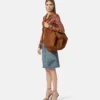 Protea Large Suede Shoulder Bag
