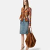 Protea Large Suede Shoulder Bag