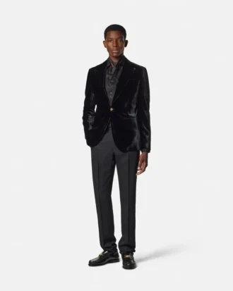 Python-Devoré Silk-Blend Evening Shirt Python-Devoré Silk-Blend Evening Shirt