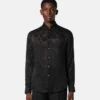 Python-Devor&eacute; Silk-Blend Evening Shirt
