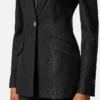 Python-Jacquard Wool-Blend Blazer Python-Jacquard Wool-Blend Blazer