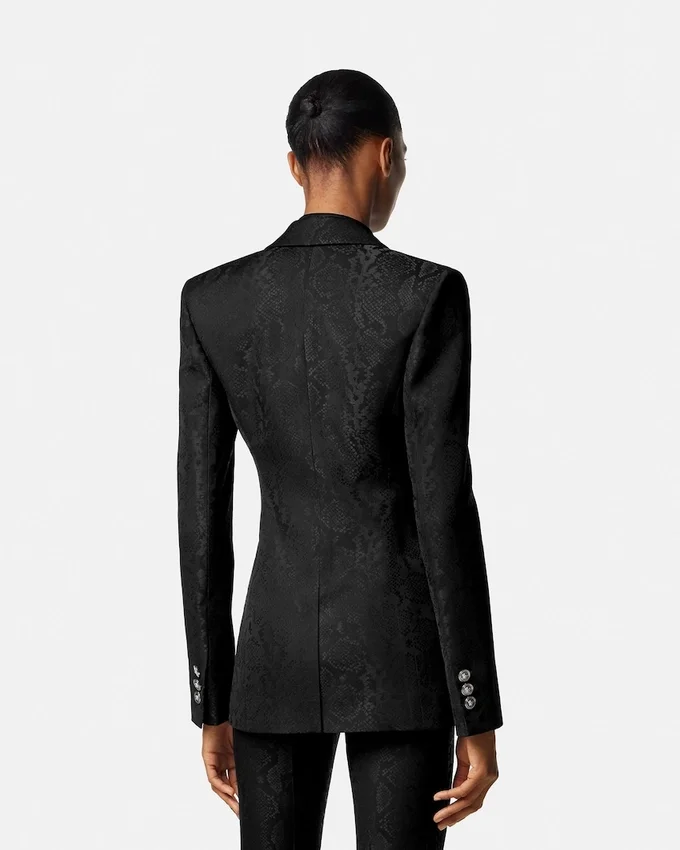 Python-Jacquard Wool-Blend Blazer Python-Jacquard Wool-Blend Blazer