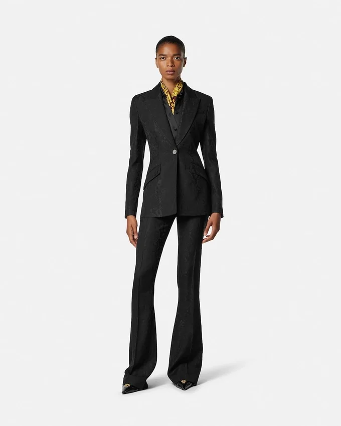 Python-Jacquard Wool-Blend Pants Python-Jacquard Wool-Blend Pants