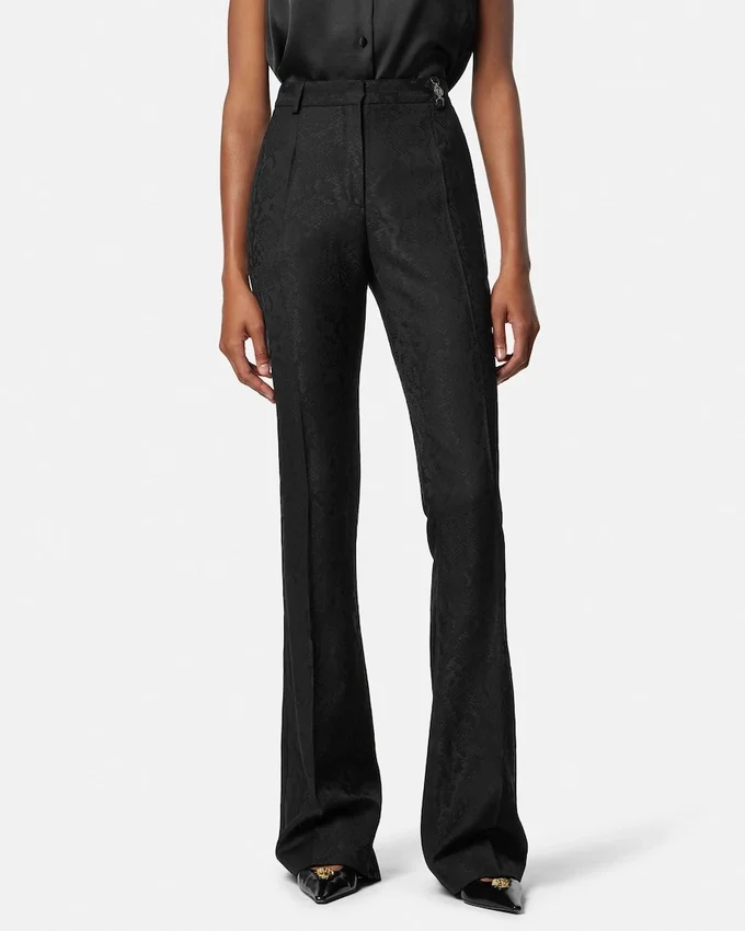 Python-Jacquard Wool-Blend Pants Python-Jacquard Wool-Blend Pants