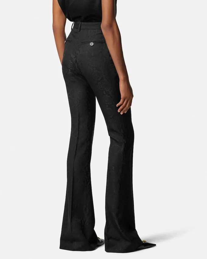 Python-Jacquard Wool-Blend Pants Python-Jacquard Wool-Blend Pants