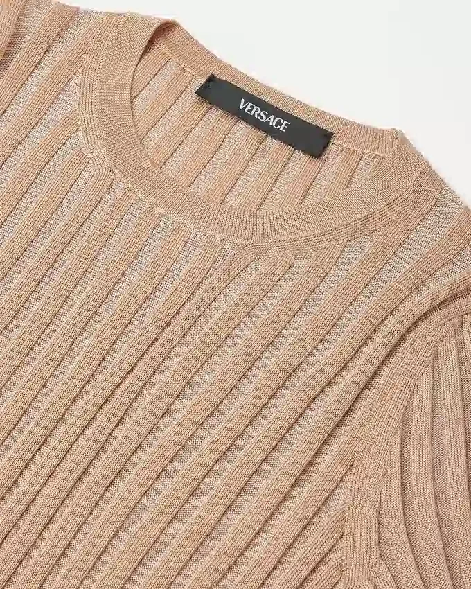 Ribbed Knit Fitted Top Ribbed Knit Fitted Top
