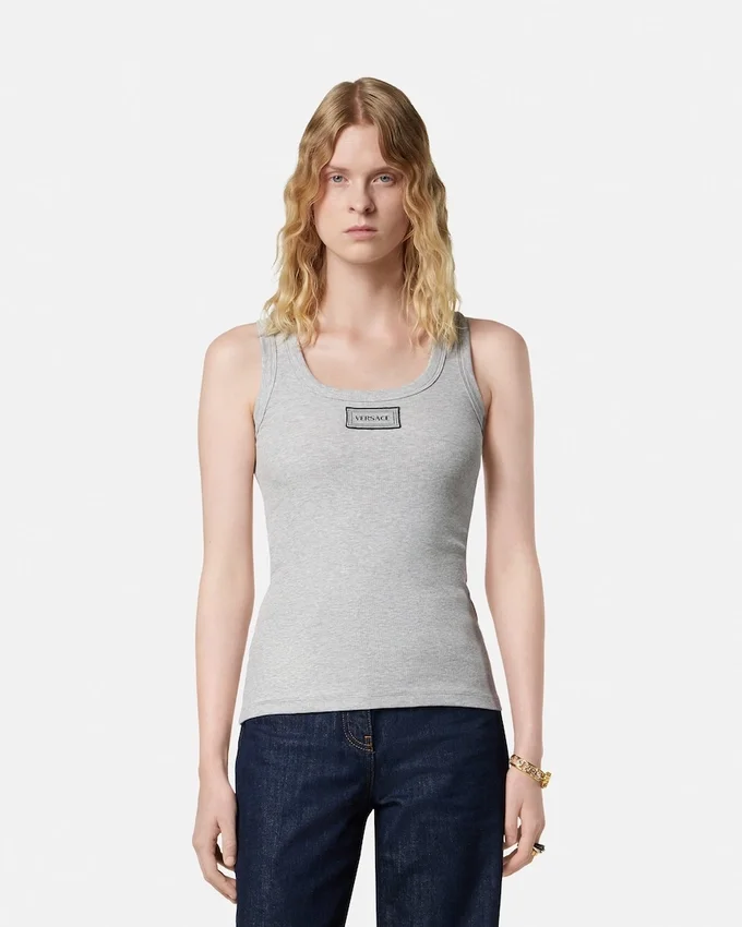 Ribbed Stretch Cotton Tank Top Ribbed Stretch Cotton Tank Top