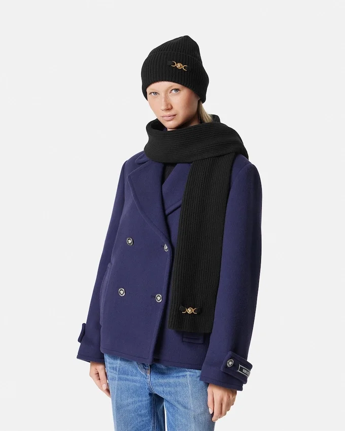 Ribbed Wool-Cashmere Knit Scarf Ribbed Wool-Cashmere Knit Scarf