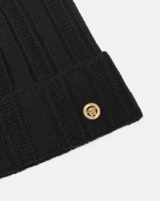 Ribbed Wool Knit Beanie
