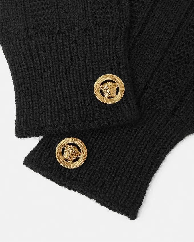 Ribbed Wool Knit Gloves Ribbed Wool Knit Gloves