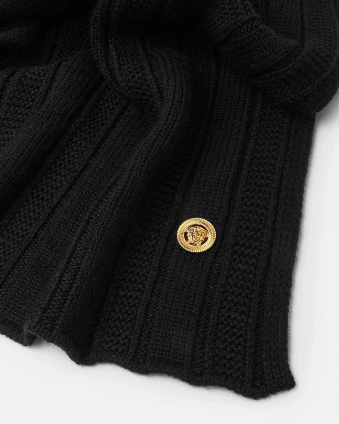 Ribbed Wool Knit Scarf Ribbed Wool Knit Scarf