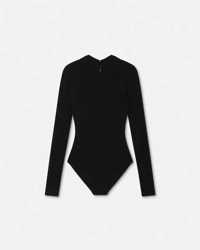 Safety Pin Draped Fitted Bodysuit Safety Pin Draped Fitted Bodysuit