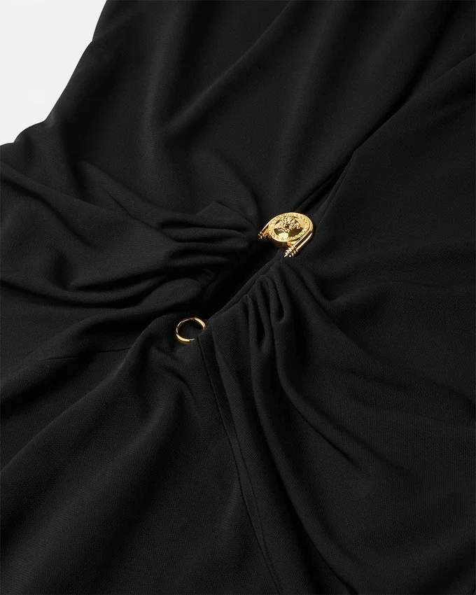 Safety Pin Draped Fitted Bodysuit Safety Pin Draped Fitted Bodysuit