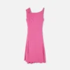 Safety Pin Draped Flared Mini Dress Safety Pin Draped Flared Mini Dress