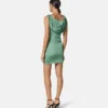 Safety Pin Draped Mini Dress Safety Pin Draped Mini Dress