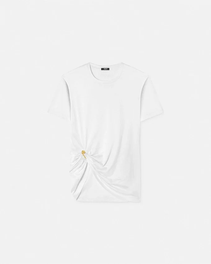 Safety Pin Draped T-Shirt Safety Pin Draped T-Shirt