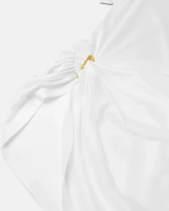 Safety Pin Draped T-Shirt