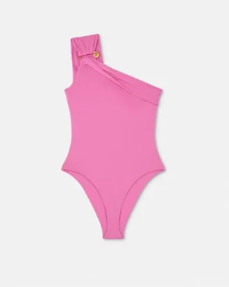 Safety Pin Gathered One-Piece Swimsuit