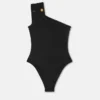 Safety Pin Gathered One-Piece Swimsuit Safety Pin Gathered One-Piece Swimsuit