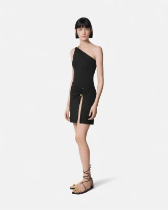 Safety Pin Gathered One-Piece Swimsuit