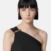 Safety Pin Gathered One-Piece Swimsuit Safety Pin Gathered One-Piece Swimsuit