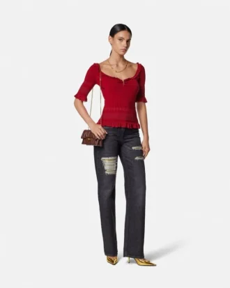 Safety Pin Knit Top