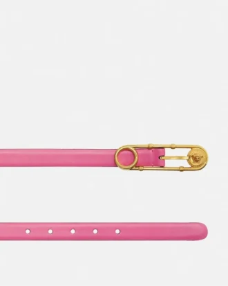 Safety Pin Leather Belt 2 cm Safety Pin Leather Belt 2 cm