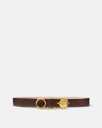 Safety Pin Leather Belt 3 cm Safety Pin Leather Belt 3 cm