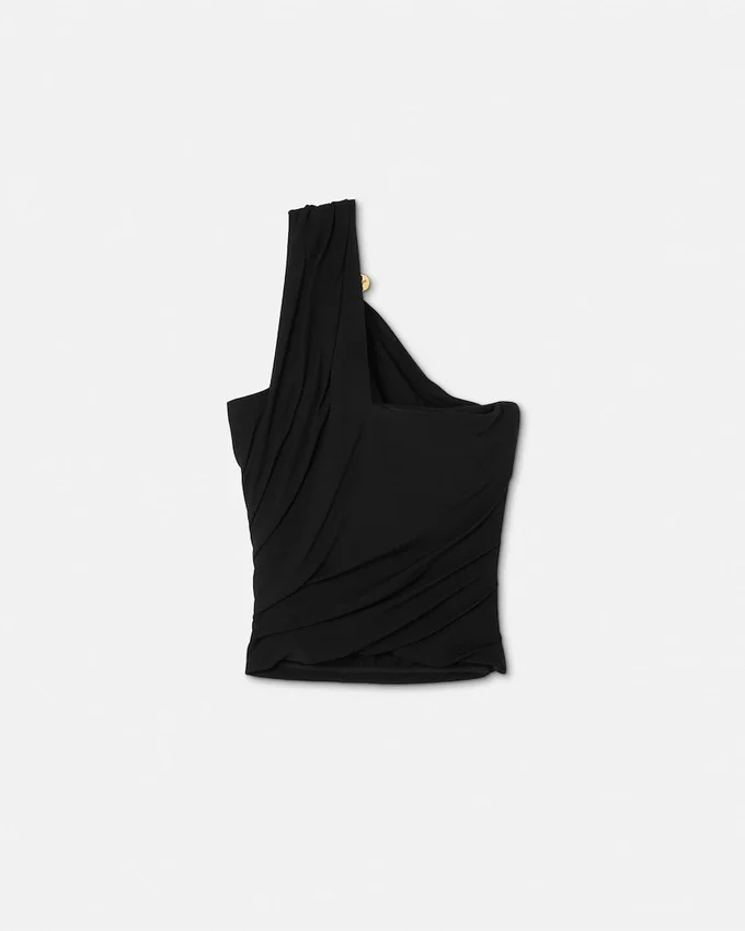 Safety Pin One-Shoulder Bustier Safety Pin One-Shoulder Bustier