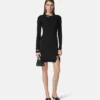 Safety Pin Ribbed-Knit Mini Dress Safety Pin Ribbed-Knit Mini Dress