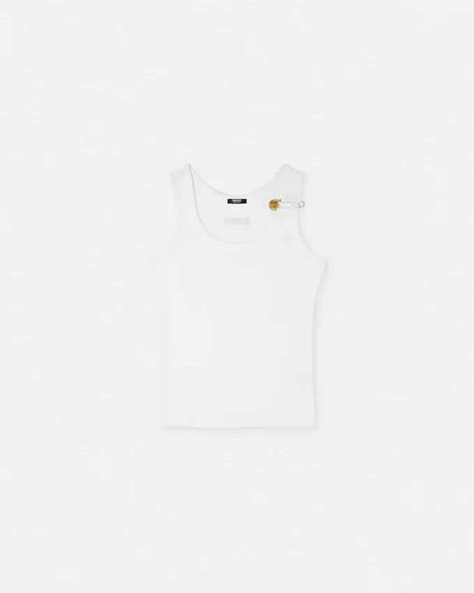 Safety Pin Ribbed Tank Top Safety Pin Ribbed Tank Top