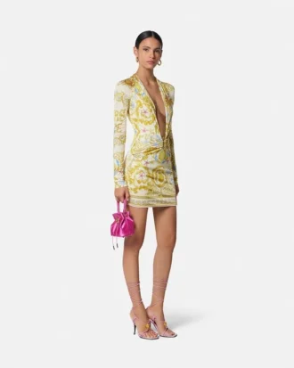 Safety Pin Underwater Barocco Mini Dress