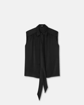 Satin Lavalli&egrave;re Shirt