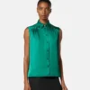 Satin Lavalli&egrave;re Shirt
