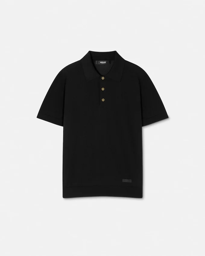 Silk-Cotton Knit Polo Silk-Cotton Knit Polo