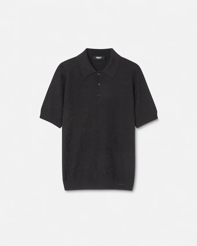 Silk-Cotton Knit Polo Silk-Cotton Knit Polo