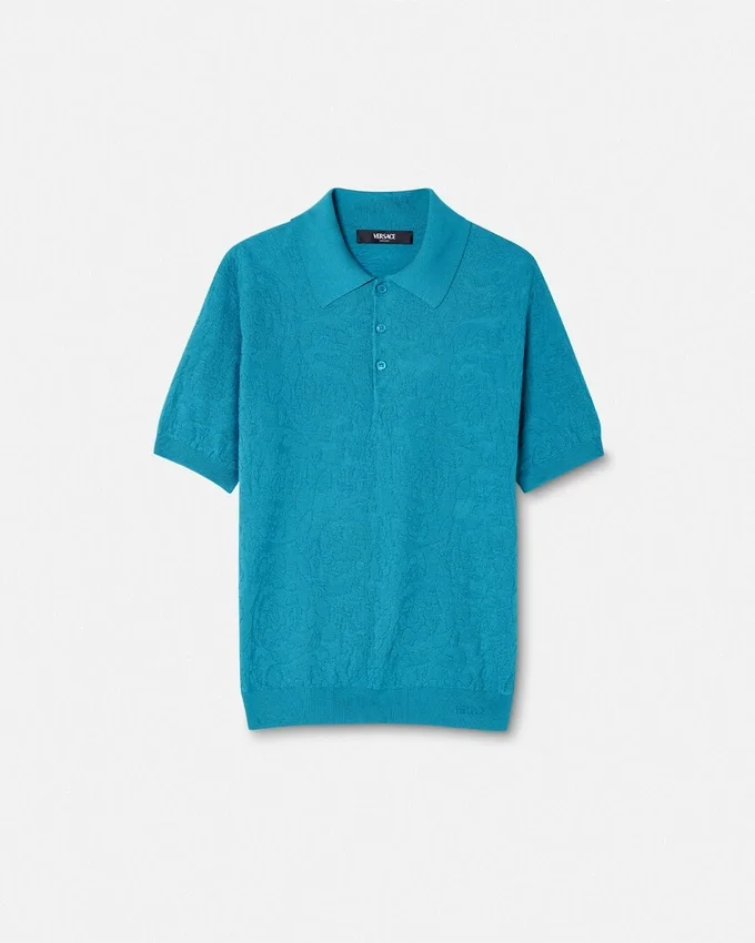 Silk-Cotton Knit Polo Silk-Cotton Knit Polo