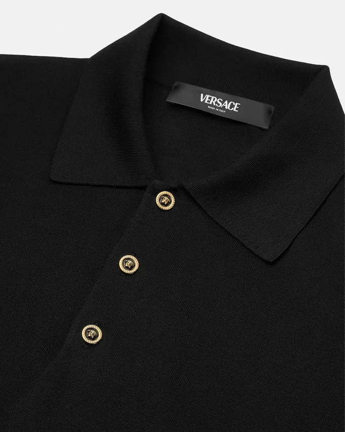 Silk-Cotton Knit Polo Silk-Cotton Knit Polo