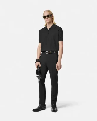 Silk-Cotton Knit Polo Silk-Cotton Knit Polo