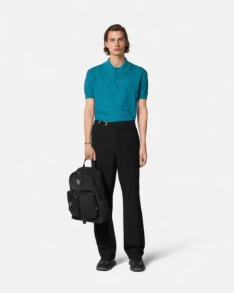 Silk-Cotton Knit Polo Silk-Cotton Knit Polo