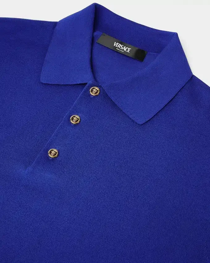Silk-Cotton Knit Polo Silk-Cotton Knit Polo