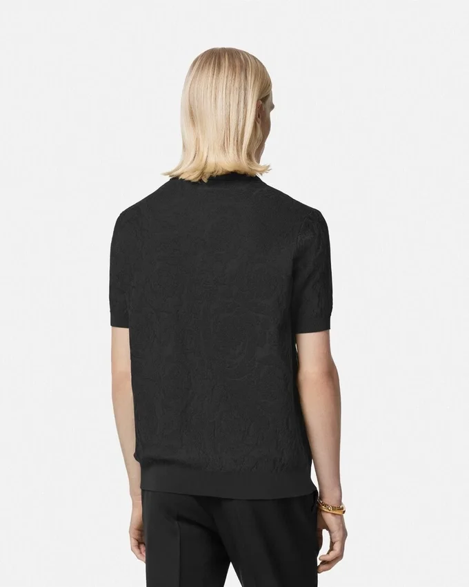 Silk-Cotton Knit Polo Silk-Cotton Knit Polo