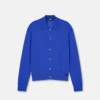 Silk-Cotton Knit Polo Cardigan Silk-Cotton Knit Polo Cardigan