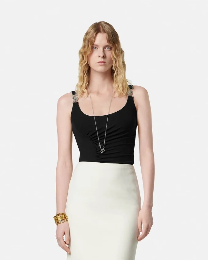Stretch Crépe Jersey Draped Bodysuit Stretch Crépe Jersey Draped Bodysuit