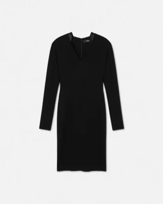 Stretch Crépe Jersey Midi Dress